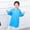 Blue, variant on Girls Tops Tees Shirts Kid Artist Painting Smock for Children Long Sleeve Comfortable Apron for Crafting and Art Projects Design for Play
