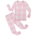 thumbnail image 4 of EHRWE Girls Clothing Sets Children Plaid Graphic Long Sleeve Sleepwear Set Casual Comfortable Stylish Child Clothes, 4 of 5