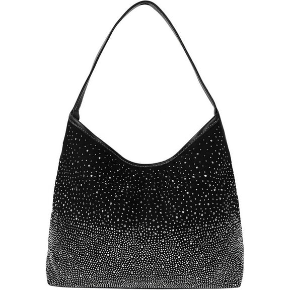 Tote Bags for Women Shiny Rhinestone Evening Hobo Bags Y2K Stylish Shoulder Handbag Satchel Purse with Zip