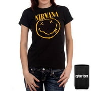 Nirvana T-Shirt Smiley Face Logo Women's T-Shirt   Coolie