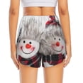 thumbnail image 4 of Haiem Christmas Snowman With Hat Women's 2 in 1 Running Shorts - Lightweight Athletic Workout Gym Yoga Breathable Sports Shorts Liner with Phone Pockets-Small, 4 of 9