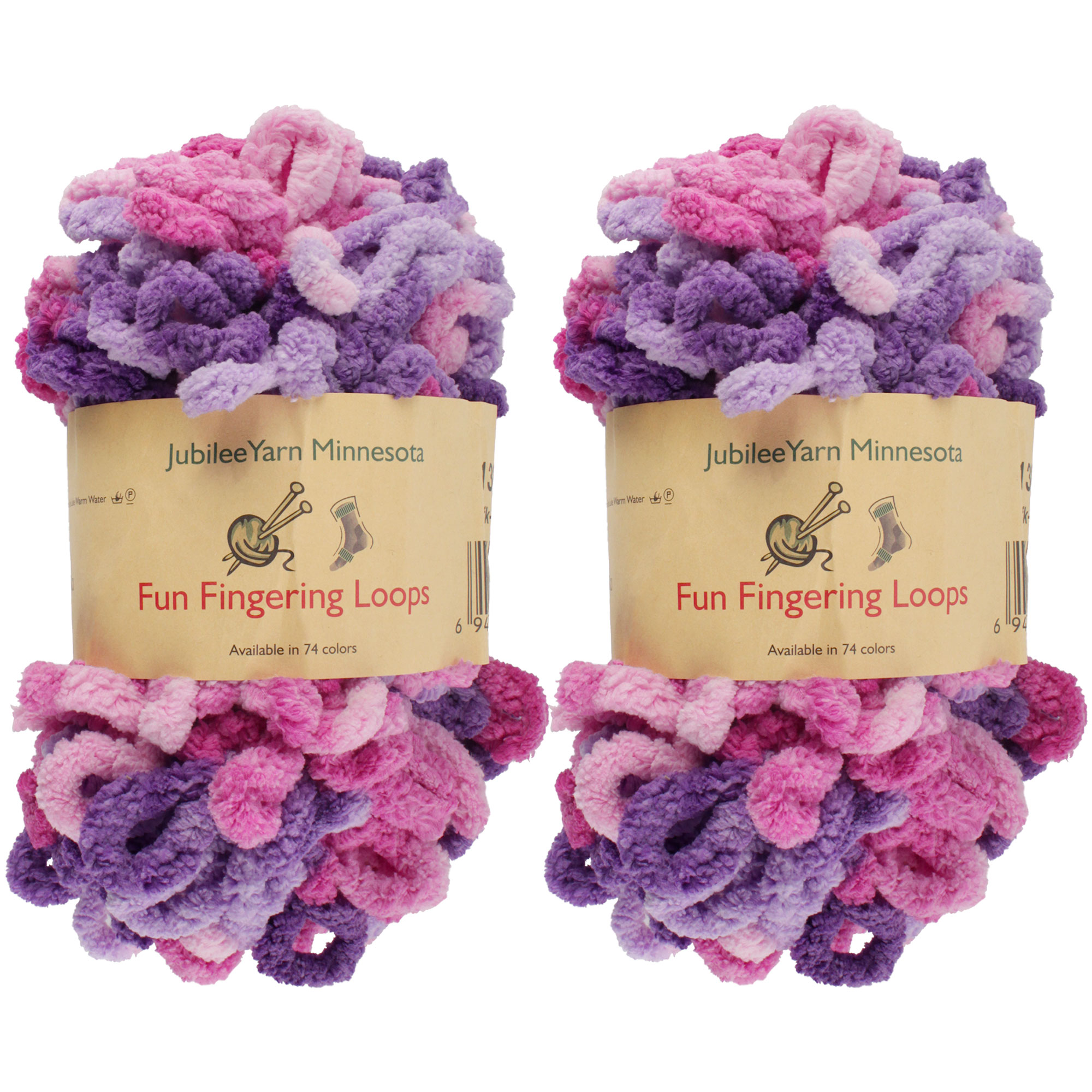 JubileeYarn Fun Finger Loops Yarn Polyester Jumbo Loop Yarn 100g