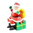 thumbnail image 1 of Estatua navideña Figura de Papá Noel Suministros para fiestas navideñas Centro de mesa Regalo Festival Figura en miniatura Escultura con caja de regalo, 1 of 8