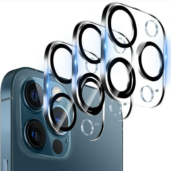 3*Packs Camera Lens Protector for iPhone 16 Pro, HD Tempered Glass Scratch-Resistant Case Friendly Back Camera Screen Protective Film for iPhone 16 Pro, Clear