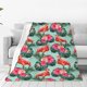thumbnail image 1 of Balery Palm Leaves Flamingo Manta de Felpa Suave y Acogedora – Cobija de Franela Aterciopelada para Cama, Lavable y Cálida para Sofá, Mascotas, Transpirable-50"x40", 1 of 7