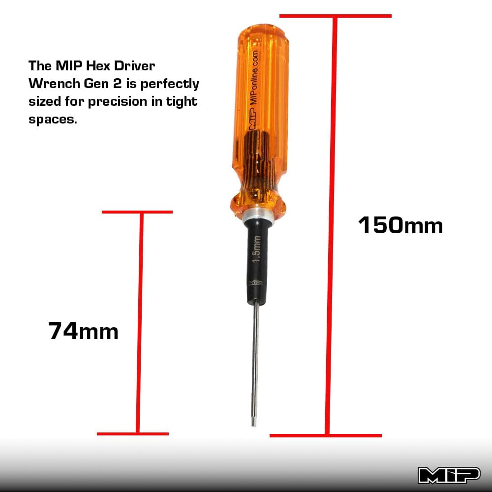 MIP 9602 Hex Driver Wrench Set Gen 2 Metric 3 1.5mm 2.0mm & 2.5mm