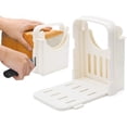 thumbnail image 1 of Bread Slicer, Adjustable Bread/Roast/Loaf Slicer Cutter,Folding Bread Toast Slicer Bagel Loaf Slicer Sandwich Maker Toast Slicing Machine with 5 Slice Thicknesses, 1 of 5