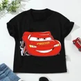 thumbnail image 3 of Ropa de verano con estampado de Rayo McQueen de Disney Car Pixar para niñas y bebés, camisetas de algodón para niños, camisetas de manga corta para niños, 3 of 5