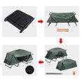 thumbnail image 3 of Yescom Lit de Camp Pliant Surdimensionné pour Camping Randonnée Portable Extérieur avec Bâche de Pluie, Vert, 3 of 11