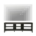 thumbnail image 4 of WAMPAT Black TV Stand for 75+ inch TV, Classic TV Cabinet with 6 Cubby for Living Room, 4 of 6