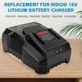 thumbnail image 6 of 18V R86092 Fast Lithium Battery Charger Compatible with Ridgid 18 Volt Battery R840083 R840085 R840086 R840087, 6 of 7