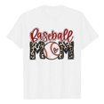 thumbnail image 4 of Fiudx Ofertas Del Día Mujer Casual Verano Impresión Manga Corta Cuello Redondo Suelta Camiseta Blusa Tops, 4 of 5