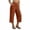 Orange, variant on BUIGTTKLOP Capri Pants for Women High Waisted Comfy Capris Wide Leg Palazzo Lounge Cropped Pants with Pockets