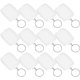 thumbnail image 5 of 100 piezas de llavero acrílico transparente en blanco con marco para fotos, llavero con anilla dividida para regalo, 5 of 6