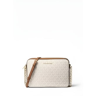 Michael Kors Womens Jet Set Large East/West Crossbody Vanilla One
