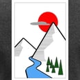 thumbnail image 3 of CafePress - Minimal Mountains Long Sleeve T Shirt - Women's Long Sleeve Graphic Tee Casual Fit, 3 of 4