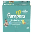 Pampers Baby Dry Diapers Size 1, 204 Count (Select for More Options