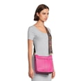 thumbnail image 2 of The Pioneer Woman Josie Medium Crossbody Handbag with Guitar Strap, Festival Fuchsia, Women’s, 2 of 3