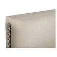 thumbnail image 3 of Modrest Bergeron - Eastern King Contemporary Cream Woven Fabric Bed, 3 of 9