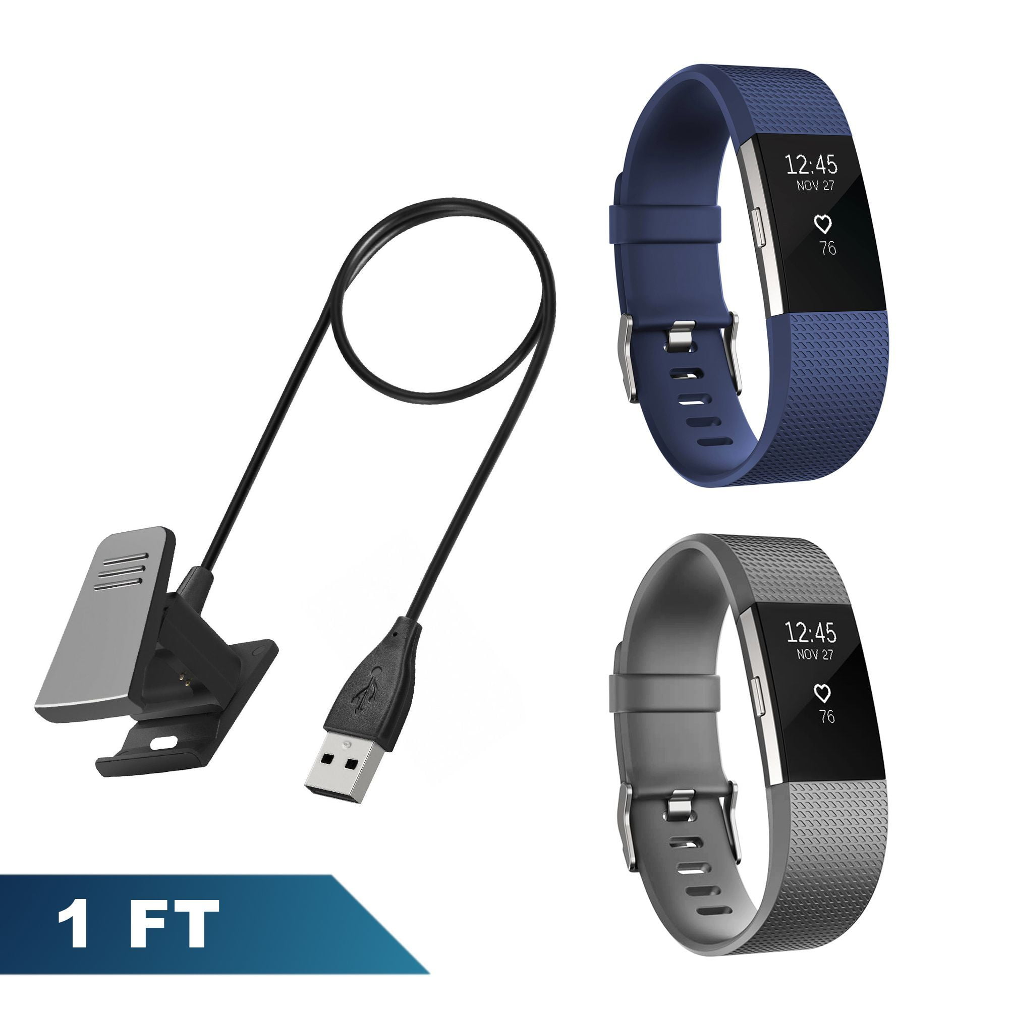 USB Charging Cable for Fitbit Charge 2 