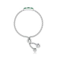 thumbnail image 3 of Angara Natural 0.14 Ct. Emerald Stackable Ring in 14K White Gold for Women (Ring Size: 12), 3 of 9