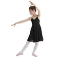 thumbnail image 4 of renvena Kids Girls Cross Strap Camisole Gymnastic Ballet Leotard Dance Tutu Skirt Dress, 4 of 7
