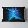 thumbnail image 2 of Designart Clear Blue Spectrum of Light - Abstract Throw Pillow - 12x20, 2 of 5