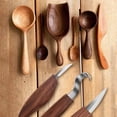 thumbnail image 4 of Juego de herramientas para tallar madera, juego de 5 piezas de cincel para tallar nogal, kit para tallar madera, afilador de cuchillos para principiantes, Kit de carpintería, 4 of 5
