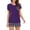 Purple, variant on ZZwxWA Summer Pjs for Women Set, Women's Summer Pajamas Striped V-neck Short-sleeved Shorts Two-piece Suit Home Clothes Tax Free Weekend