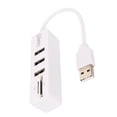 thumbnail image 2 of HUB de 3 puertos Lector de tarjetas externo Cable USB 2.0 portátil de plástico Adaptador de red Adaptador de red Accesorio para PC Vogacara EL002107-02B, 2 of 2