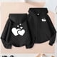 thumbnail image 1 of Sudadera deportiva informal con capucha y manga larga con estampado degradado para niños y niñas, de poliéster, 1 of 8
