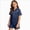A116-Blue, variant on Girls Silky Satin Button-Up Pajama Set,Ruffled Short Sleeve Summer Sleepwear 11-12 Years