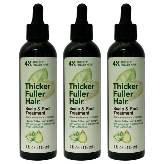 Thicker Fuller Hair Scalp and Root Treatment, 4 fl oz (3 Pack)