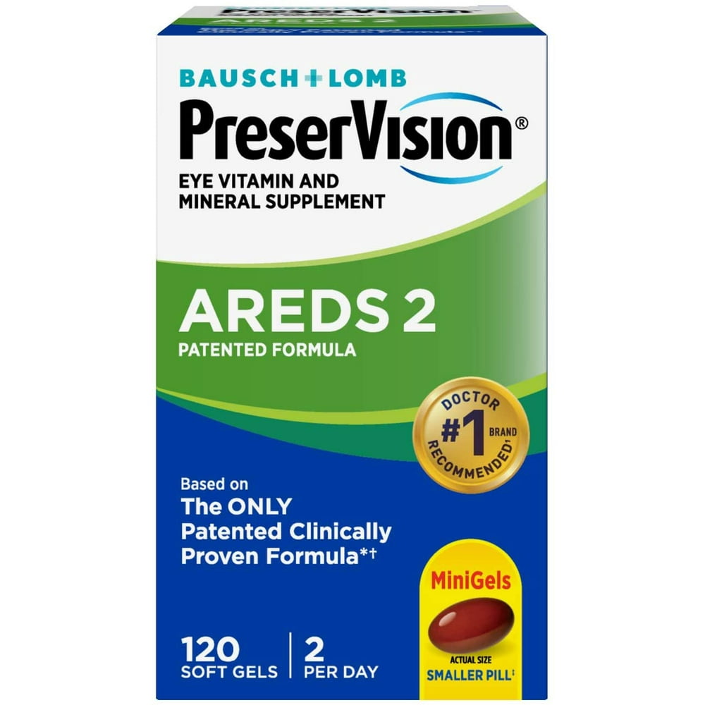 PreserVision AREDS 2 Vitamin & Mineral Supplement 120 Count Soft Gels