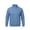 Sky Blue, variant on Full Zip Sports Men's Jacket Solid Color Stand Collar Long Sleeve T-Shirt Casual Outerwear Lightweight Loose Fit Top For Daily Activities