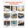 thumbnail image 4 of 10' x 100' Heavy Duty Plastic Sheeting Roll - 6 Mil Thick Black & White Double-Sided - Multi-Purpose Drop Cloth for Painting, Crawl Space Vapor Barrier, Construction & Floor Protection, 4 of 6