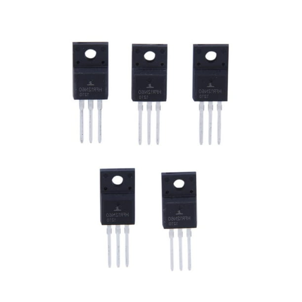 5pcs 12N60 Interruptor TO-220 MOSFET de Potencia N 12A 600V Diámetro Del Orificio 3 Mm Yotijar MOSFET de potencia de canal N 12N60