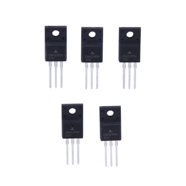 5pcs Transistor 12N60 MOSFET de Potencia N Canal 600V 12A Orificio de Montaje 3 Mm Cola MOSFET de potencia de canal N 12N60