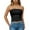 Black, variant on Horkkom Tube Tops for Women Summer Backless Going Out Tops Solid Color Strapless Bandeau Tops L