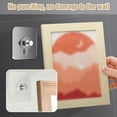 thumbnail image 5 of Adhesive Hooks Wall Hangers Without Nails No Drill Picture Hangers Bathroom Decor No Drill for Hanging Pictures Wall Hanger Frame Hanger for Home, Office, Bathroom, Kitchen (2.36" × 2.36", 8pcs), 5 of 6