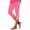 *A-Hot Pink, variant on ClodeEU Women's Print Stretch Tight Capri Pants,Elastic Low Waist Knee Length Yoga Pants B-Black,Womens Plus M