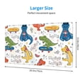 thumbnail image 2 of Cauagu Dinosaur for Large Mouse Pad,XXL Extended Gaming Mouse Mat Long Extended Desk Mat Big Desk Pad Mat(16 x 29.5in) for Work/Game/Office/Home, 2 of 8