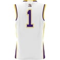thumbnail image 3 of Male GameDay Greats #1  White LSU Tigers  Lightweight Basketball Jersey, 3 of 4