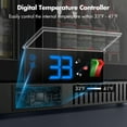 thumbnail image 4 of Coolski 7.4 Cu.ft Back Bar Cooler Commercial Undercounter Refrigerator with 2 Glass Door, Doe/ETL, 4 of 8