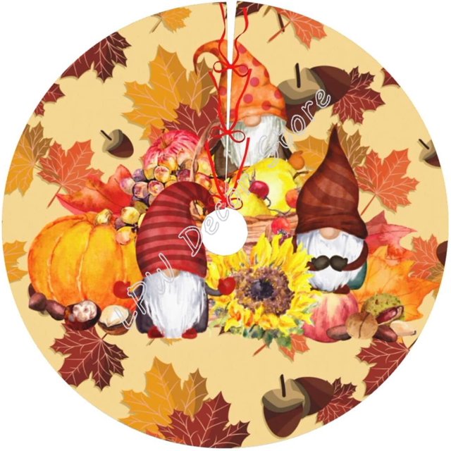 Falda de árbol de Navidad para decoración del hogar, adorno de Gnomo, Papá Noel, copo de nieve, regalo de Navidad Artificial, cuadros, vacaciones de Año Nuevo, Invierno