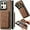 Brown, variant on Magnetic Slim Fit Case for Motorola Edge 50 Ultra/Moto X50 Ultra with Detachable Credit Card Holder Slot, Scratch Resistant Ultra-Thin Case for Motorola Edge 50 Ultra. TCK-Retro Brown