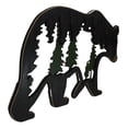 thumbnail image 3 of Rustic Black Bear With Pine Trees Forest Silhouette Cutout Wooden Wall Decor, 3 of 9