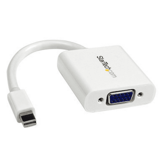 StarTech Adapter Mini Display Port Male to VGA Female - 1080p mDP or Thunderbolt PC or Mac - White