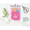 thumbnail image 3 of Darling Souvenir Pink Birthday Invitation Card 28 Pcs Fill or Write In Blank Invites Printable Party Supplies 5 x 7 Inches, 3 of 5