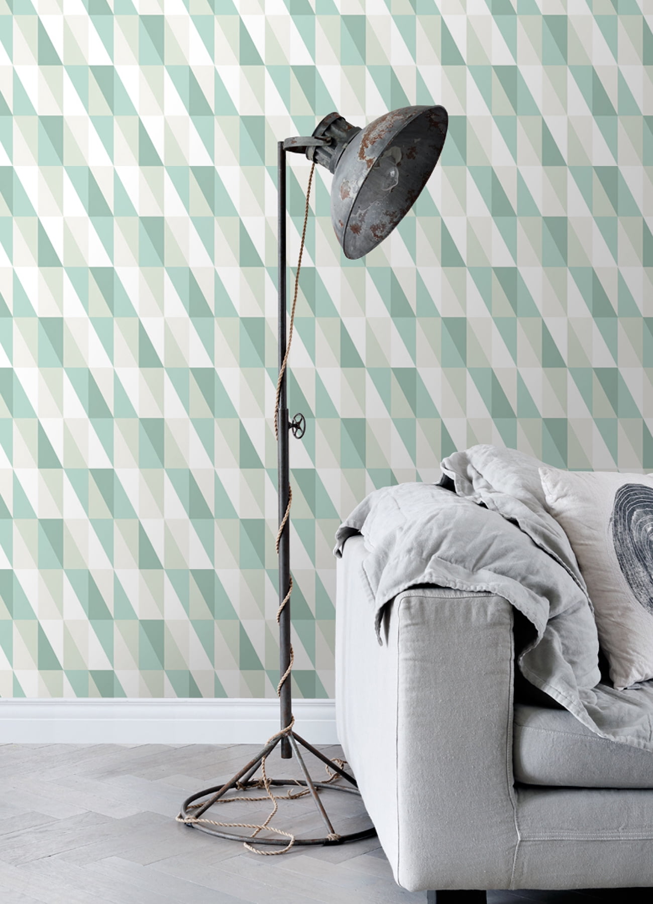 Chesapeake Bitsy Sky Blue Woodland Wallpaper, 20.9-in by 33-ft